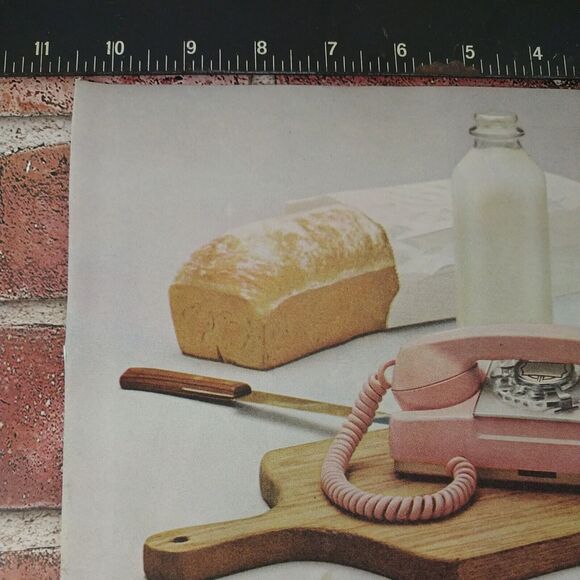 General Telephone Necessity Modern Life Pink Rotary Phone Vtg‎ 1961 PRINT AD - Picture 9 of 10